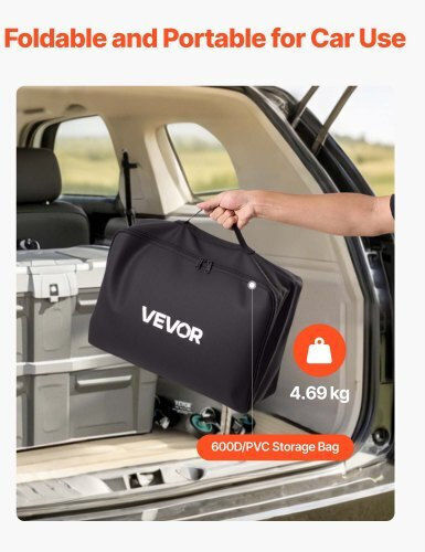 Αδιάβροχη Τσάντα Μεταφοράς Φορτίου Vevor Hitch 59,84 X 24,02 X 30,63 Ίντσες 25 Κυβικά Πόδια