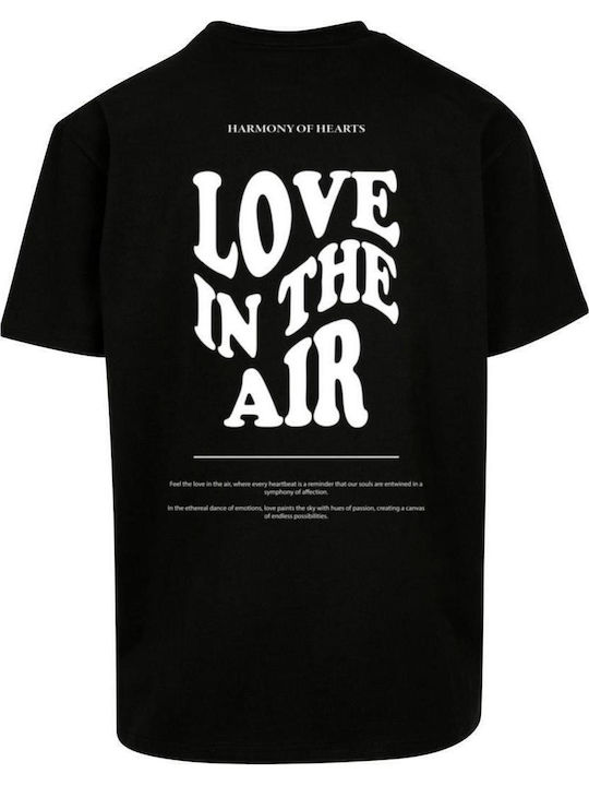 Merchcode Love In Air Heavy Oversize T-Shirt Schwarz Fw18 Mp0008452-00007