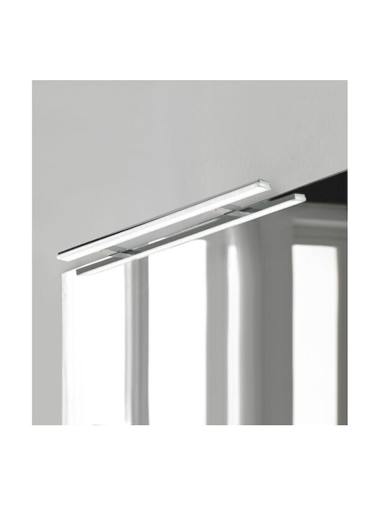 Ebir Iluminacion Pandora Φωτιστικό Τοίχου με Ενσωματωμένο LED και Φυσικό Λευκό Φως Ασημί