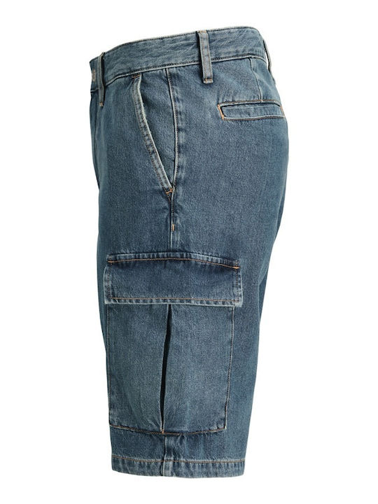 Ανδρική Βερμούδα Cargo Blue Denim
