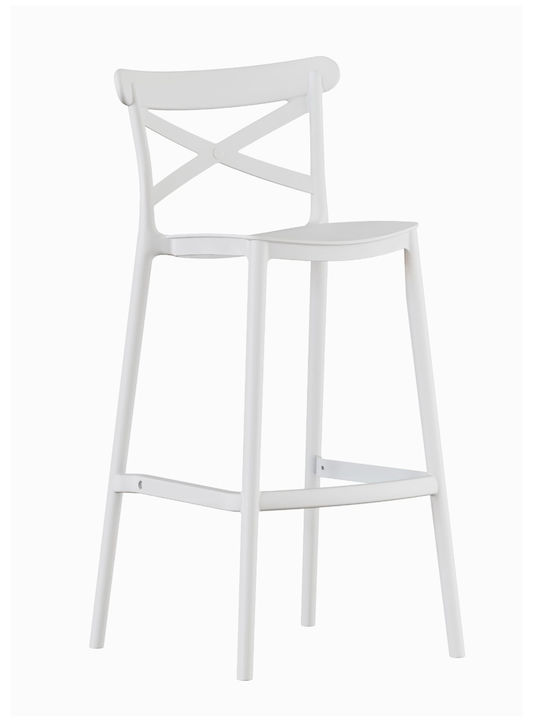 Bar Set for Small Outdoor Spaces Elly 3 Pieces White