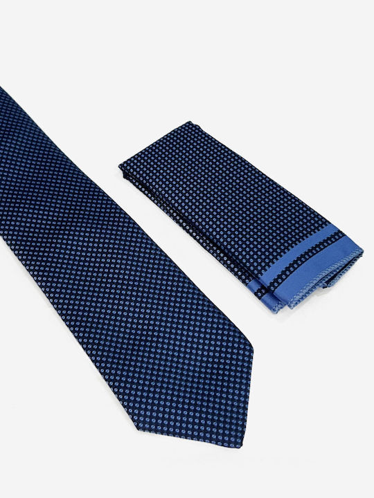 Tresor Men's Tie Set Printed Blue 8