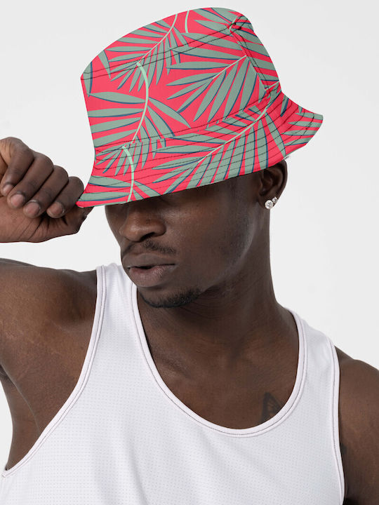 Miami Beach Fabric Women's Bucket Hat Red