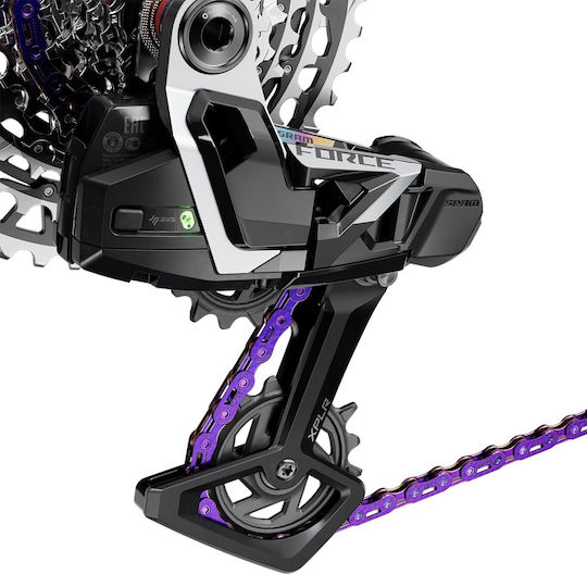 Αλυσιδα Sram Force Flattop Purple 126links Powerlock 12/13 Ταχυτητες E1