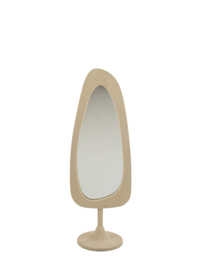Zen Collection Makeup Mirror Tabletop 15.5x11.5cm Beige