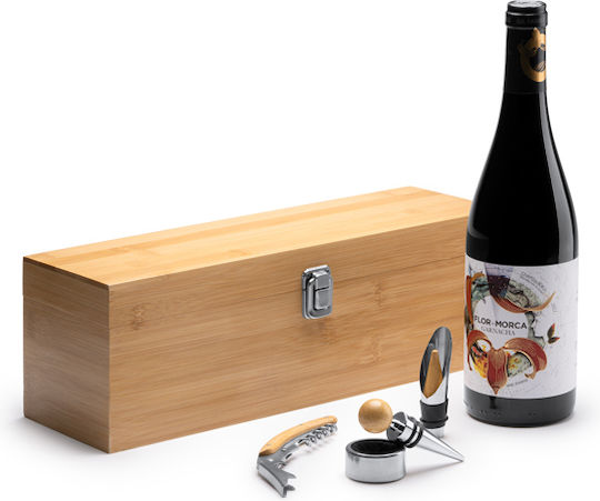 Set De Accesorii Pentru Vin Din Lemn Luxos