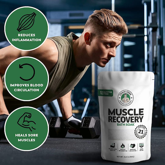 Muscle Recovery Bath Soak Eucalyptus Tea Tree 1.36kg