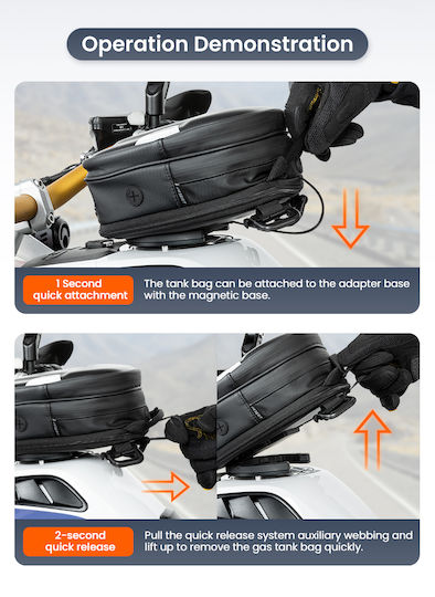 Loboo Motorcycle Tank Bag for Tank Cover