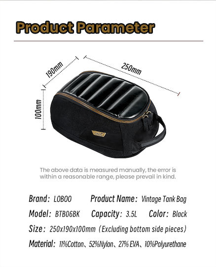 Loboo Motorcycle Tank Bag Magnetic