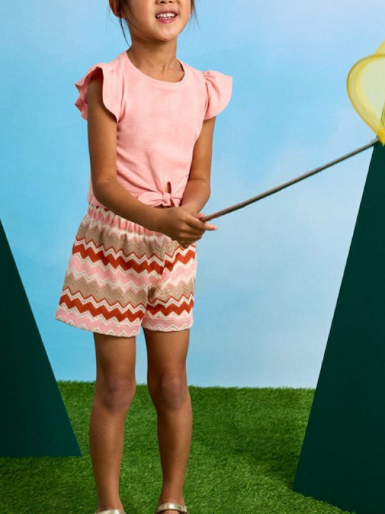 Kids' Set with Shorts Summer 2pcs Salmon