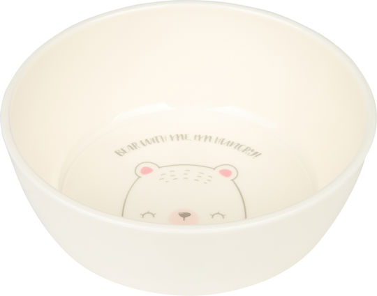 Kikka Boo Feeding Set Bear With Me made of Silicone Pink 5pcs for 6+ months
