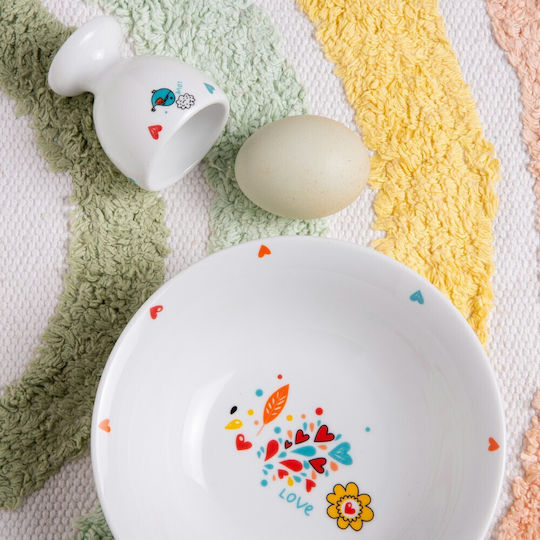 SP Tableware Σετ Φαγητού Elephant από Πορσελάνη Λευκό 4τμχ
