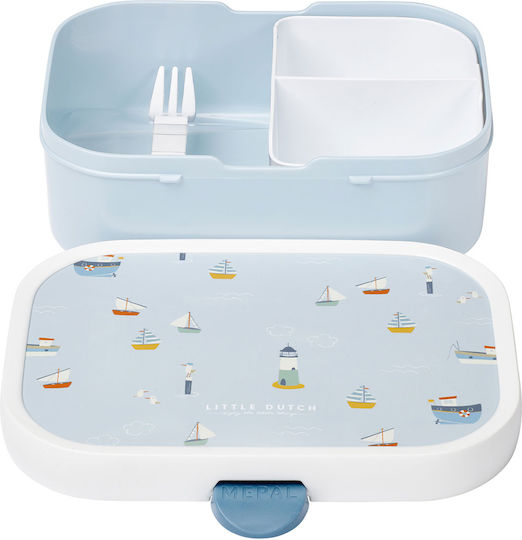 Little Dutch Feeding Set Sailors Bay made of Plastic Light Blue 2pcs