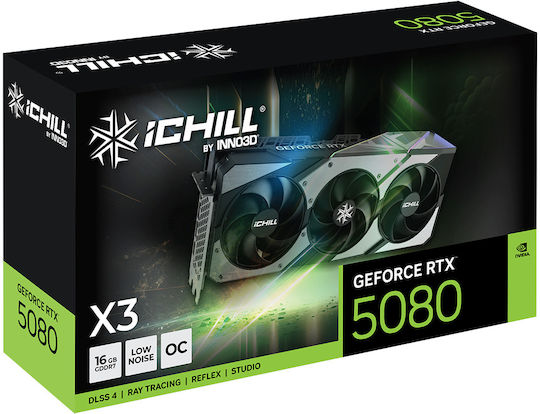 Inno 3D GeForce RTX 5080 16GB GDDR7 IChill X3 Κάρτα Γραφικών