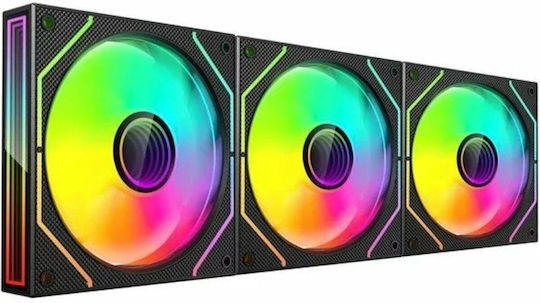 Mars Gaming TACMARS-MF3DPROKIT Case Fan 120mm With ARGB Lighting 3pcs