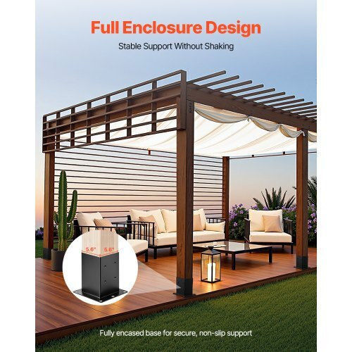 Vevor Base for Pergola made of Wood 4pcs