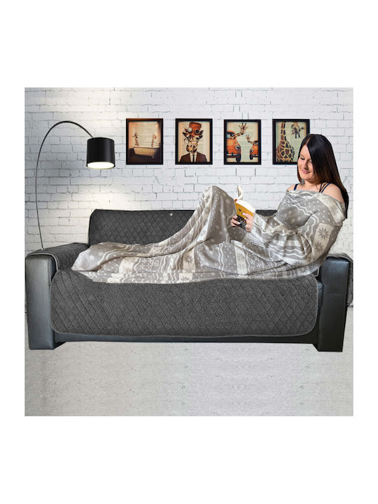 Homelevel Κουβέρτα με Μανίκια 200x150εκ. Gray