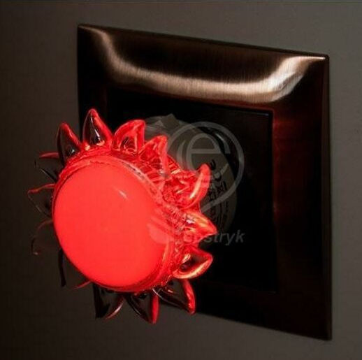 Horoz Electric Nachtlichter Für Das Kinderzimmer LED Sonne Stromquelle Rotes Kalt