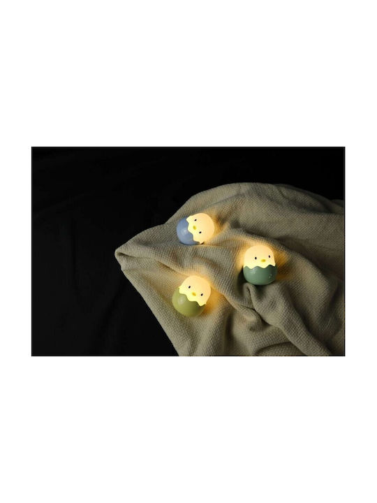 Mega Light Φωτάκι Νυκτός LED Baby Eggy 3τμχ Ρεύματος Πολύχρωμo Θερμό
