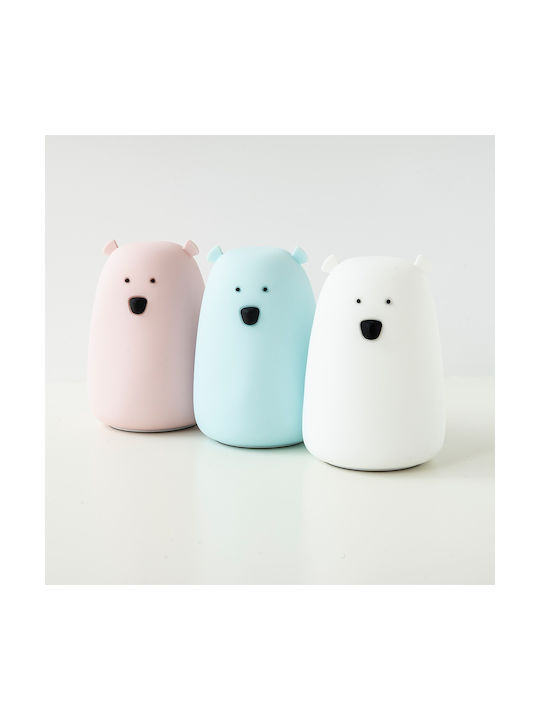 Rabbit & Friends Φωτάκι Νυκτός Bear Μπαταρίας Λευκό