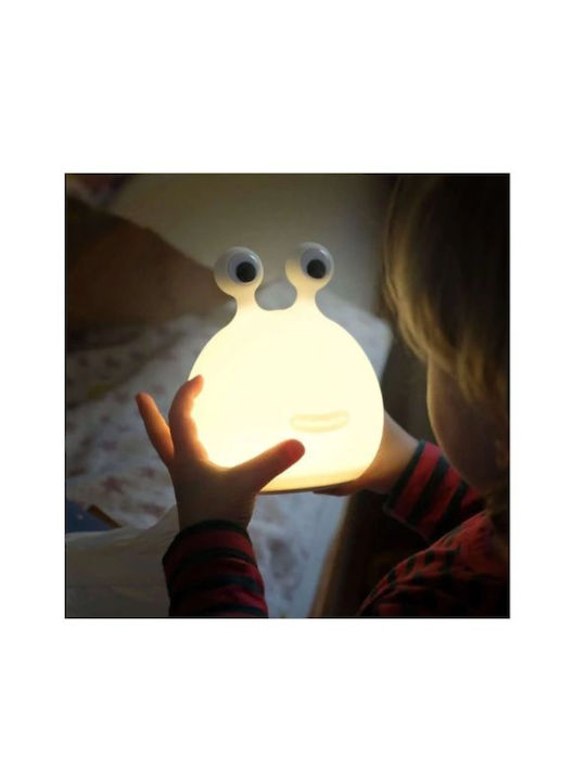 Mega Light Φωτάκι Νυκτός LED Momo Moon USB Λευκό Θερμό