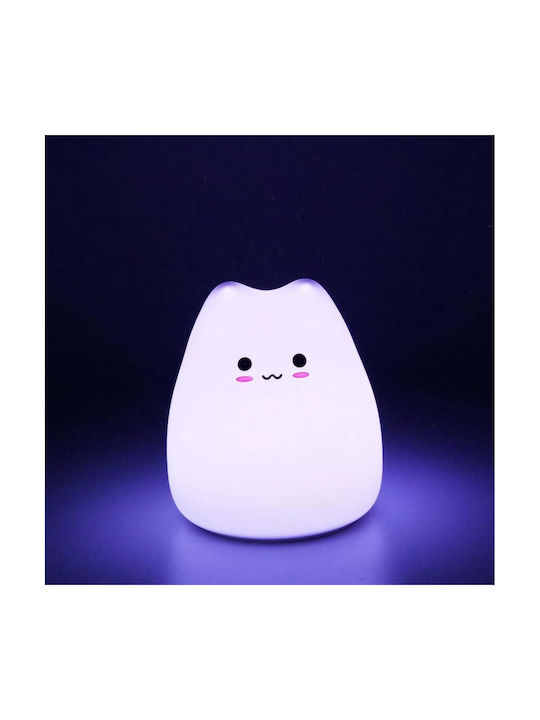 Winkee Winkee LED Nursery Night Light Table Lamp Kitten Power White Warm