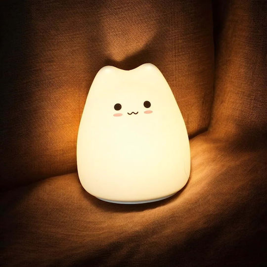Winkee Lămpi De Veghe Pentru Copii LED Winkee Lampă De Masă Lumina De Noapte Pisicuță La Rețea Alb Cald