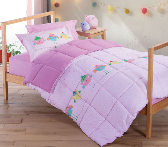 Nef-Nef Homeware Kids Duvet Single Tweet So SweetLovely Sweet Lovely 160x220cm