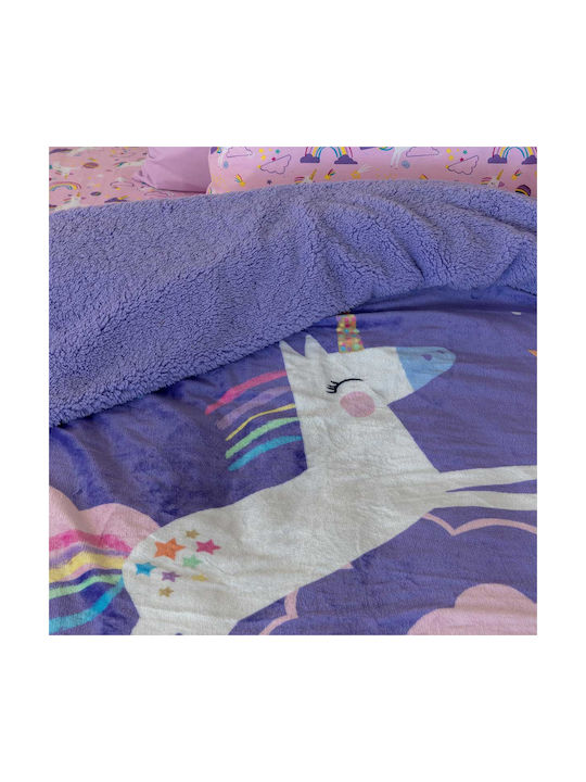 Palamaiki Kids Duvet Cover Single Purple 160x220cm