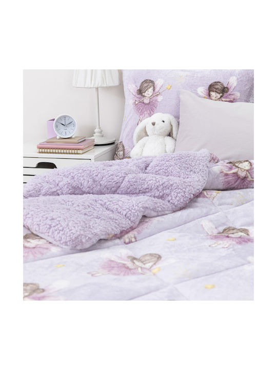 Borea Kids Duvet Cover Single Purple 160x220cm