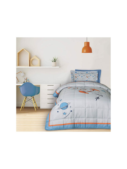 Das Home Παιδικό Πάπλωμα Μονό Γκρι 160x220εκ.