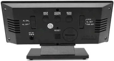 Tisch-Digitaluhr mit Wecker Weiß DXVMY4MBM