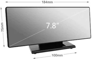 Tabletop Digital Clock LED Plastic with Alarm Clock White DXVMY4MBM