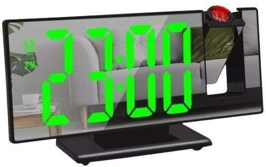 Tisch-Digitaluhr mit Wecker Schwarz D6R03WYBM