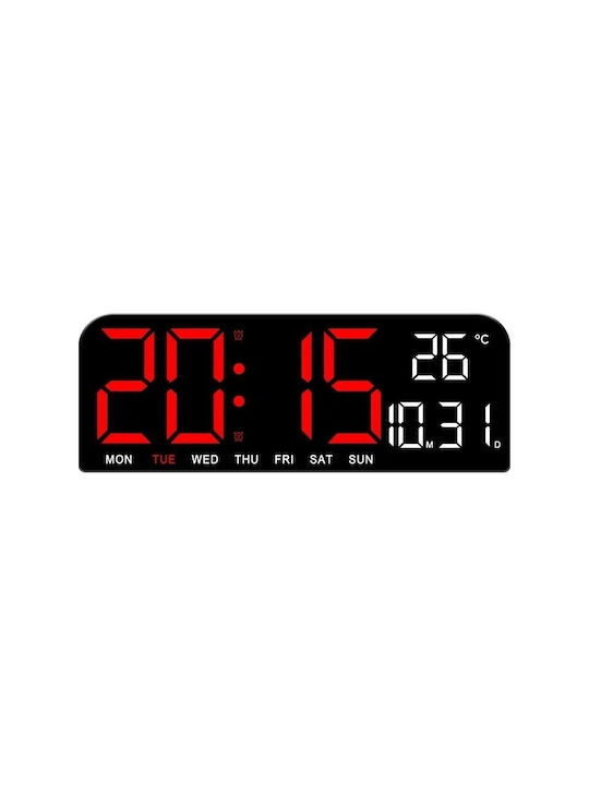 Tisch-Digitaluhr mit Wecker Rot DZM8DWYBM