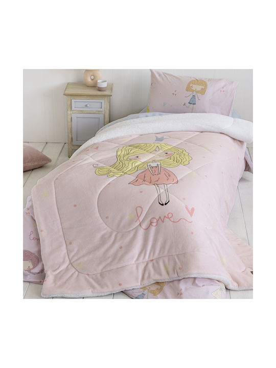 Nima Kinderbettdecke Einzel Pink 160x220cm