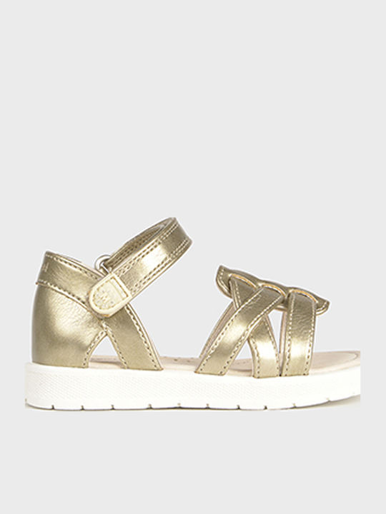 Mayoral Baby Soft-Sole Sandals Gold