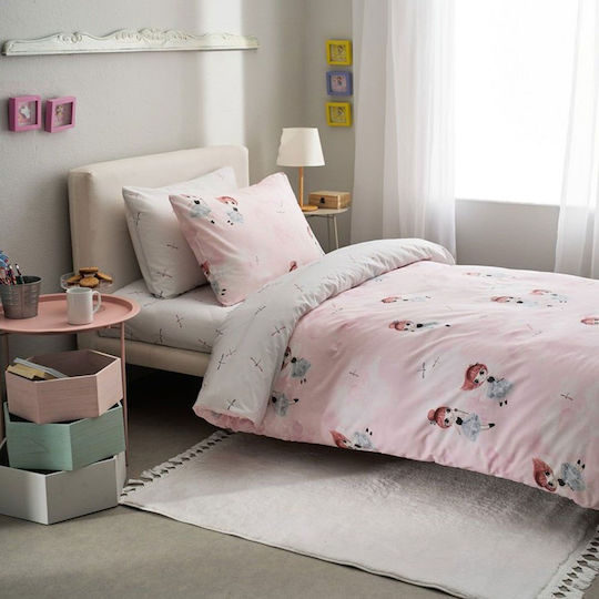 Vesta Home Παιδικό Πάπλωμα Μονό Rozy Rozy Pink 160x230εκ.