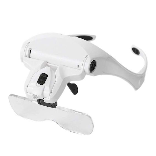 Visor-type Glasses Magnifier Two Led Lights Foxmag24 Led 9892b2