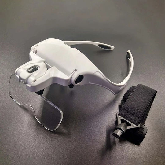 Visor-type Glasses Magnifier Two Led Lights Foxmag24 Led 9892b2