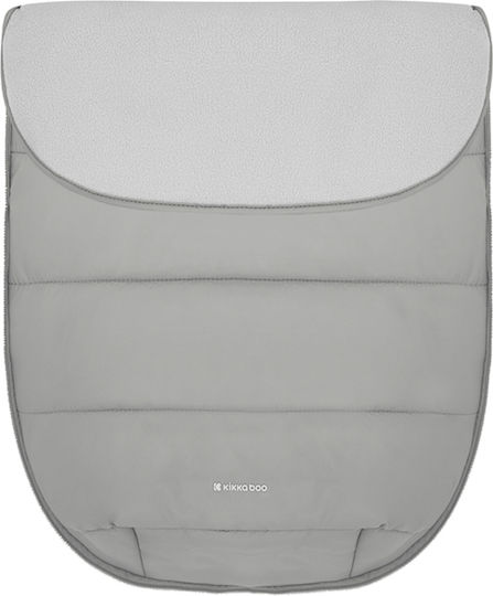 Kikka Boo Classic Waterproof Stroller Footmuff with Fleece Lining 98x40cm Light Grey