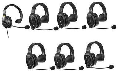 Soluție Completă Interfon Witalk Wt7s7xbat 7 Persoane Full-duplex 1.9ghz Single-ear Negru