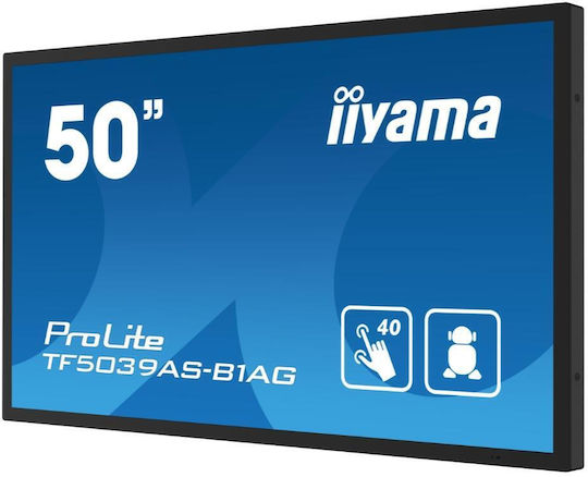 Iiyama TF5039AS-B1AG Публичен Дисплей LCD VA 4K UHD 49.5" с Touch Screen