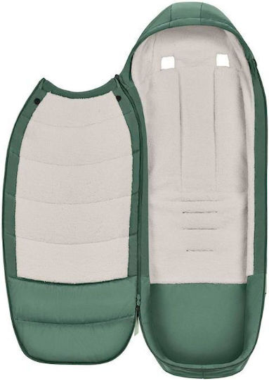 Cybex Platinum Ποδόσακος Καροτσιού Leaf Green με Fleece Επένδυση