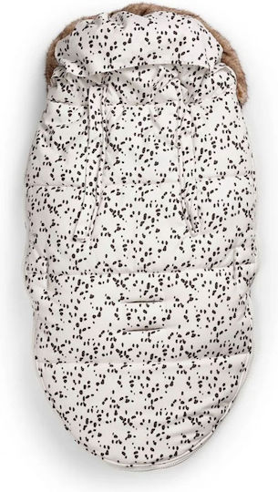 Elodie Details Dalmatian Dots Universal Waterproof Stroller Footmuff 97x52cm Ecru
