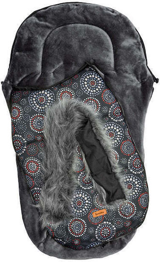 Sensillo Olaf Universal Husa Pentru Cărucior Impermeabilă Neagră Cu Căptușeală Fleece 100x45cm