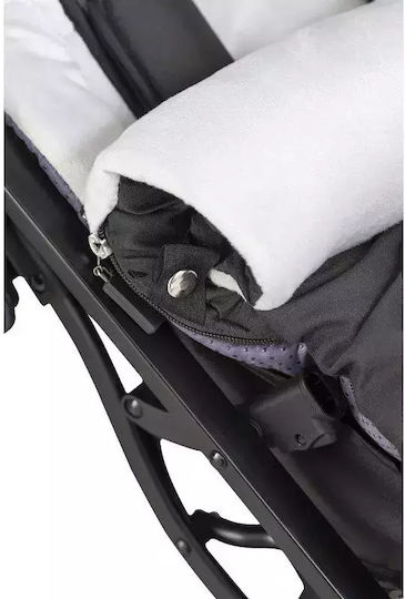 Interbaby Paracaidista Universal Stroller Footmuff with Velvet Lining 105x46cm Azul