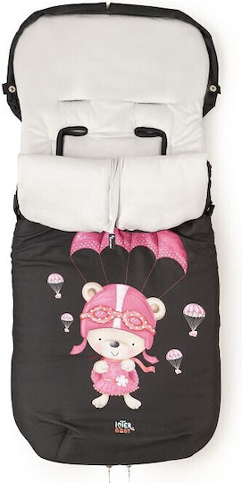 Interbaby Paracaidista Universal Stroller Footmuff with Velvet Lining 105x46cm Rosa