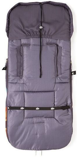 Interbaby Al Abordaje Universal Stroller Footmuff Multicolour with Velvet Lining 90x46cm