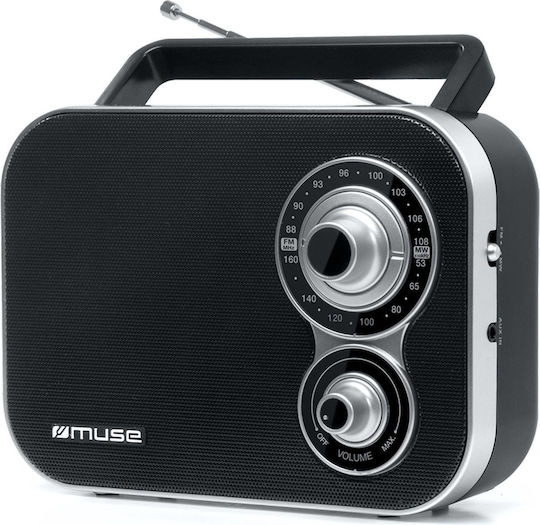 Muse M-051 R Retro Φορητό Ραδιόφωνο Ρεύματος / Μπαταρίας Μαύρο